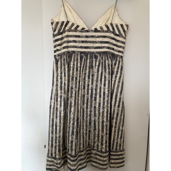 Carmen Marc Valvo lace and cotton dress - Picture 3 of 4